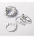 Anillo Perla Cultivada de Agua Dulce y Pavé Pandora - 193158C01 Anillo Perla Cultivada de Agua Dulce y Pavé Pandora - 193158C01