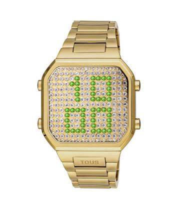 Reloj digital Tous Dorado con LEDS - 3000130700