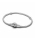 Pulsera Pandora Moments Cadena de Serpiente con Cierre Rosa Floreciendo - 593211C00