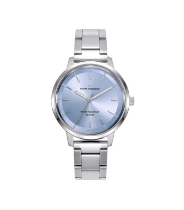 Reloj Mark Maddox Plateado con Esfera Azul para mujer - MM1019-97