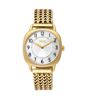Reloj Tous analógico Osier 1920 de acero IP dorado - 200350810
