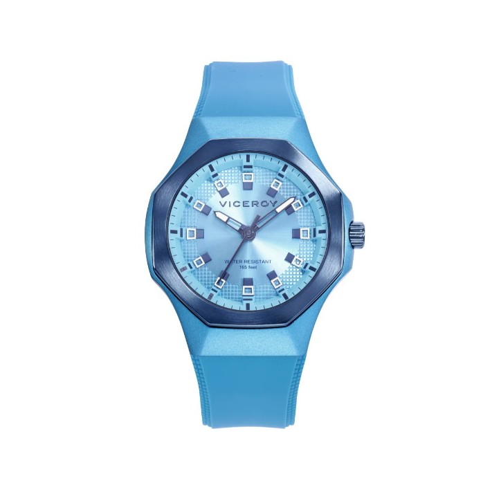 RELOJ CAJA DE ALUMINIO AZUL CON BISEL DE ACERO IP AZUL - 401232-37